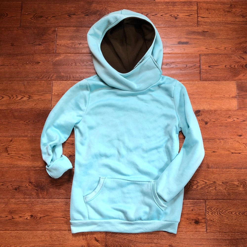 Mint Cowl Hooded Sweatshirt